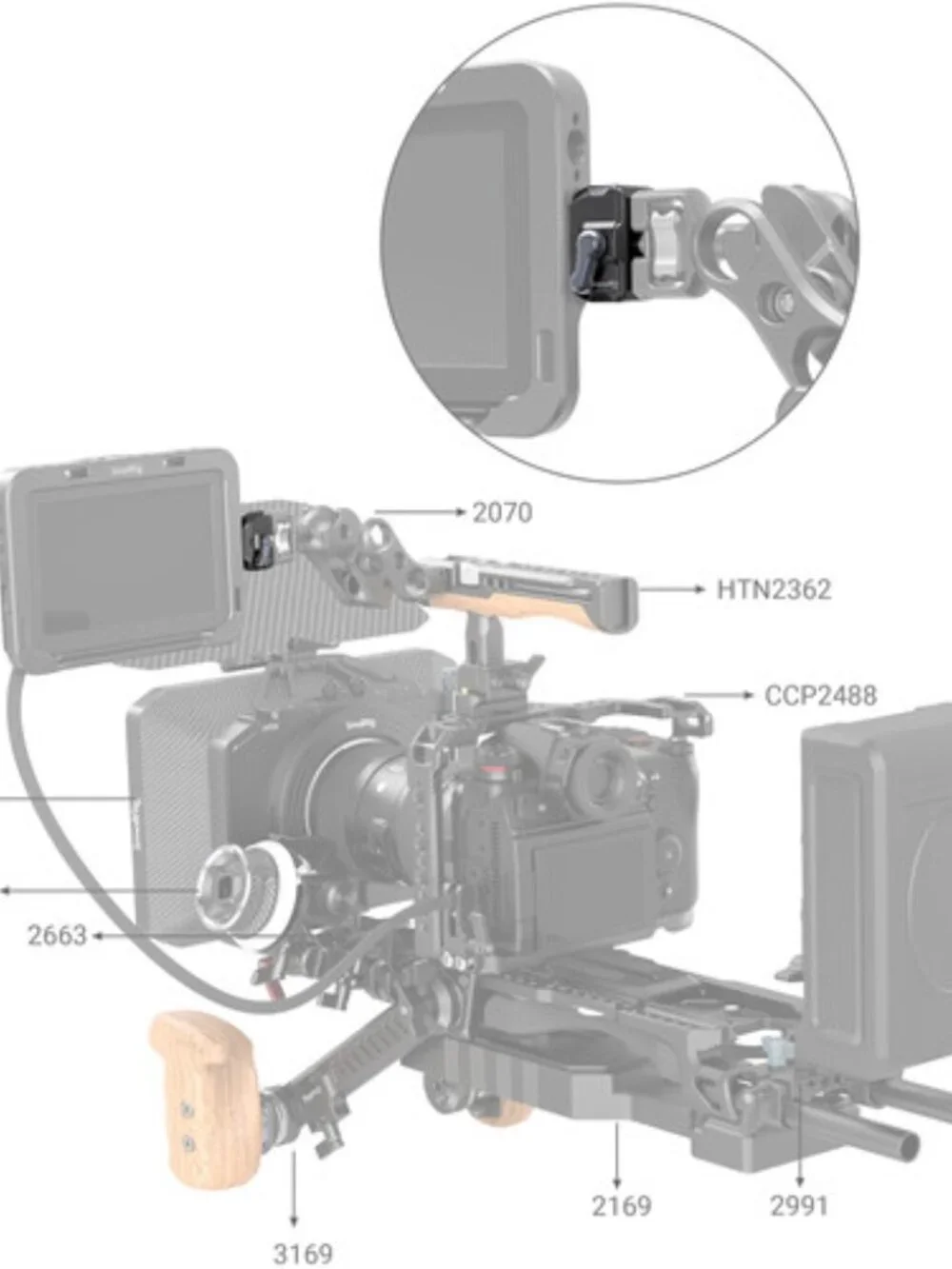 Smallrig Drop-in HawkLock Universal Mini Camera Quick Release Plate and Clamp